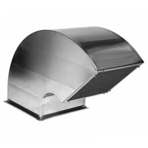 TERMINALE CURVO 135° CON RETE IN LAMIERA ZINCATA SEZIONE 15X15 CM