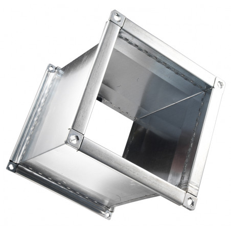 CANALE IN LAMIERA ZINCATA 55X55 CM - L.150 CM