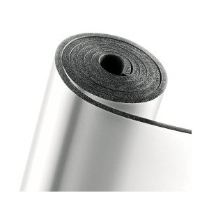 COIBENTAZIONE IN ELASTOMERO A CELLULE CHIUSE SPESSORE 15 MM ALLUMINATA