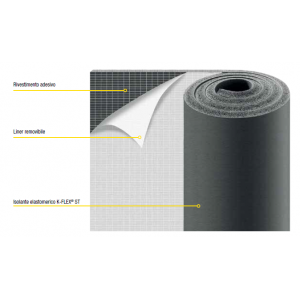 COIBENTAZIONE IN ELASTOMERO A CELLULE CHIUSE SPESSORE 20 MM