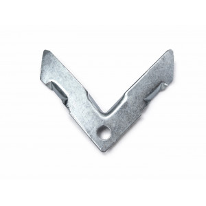 ANGOLARE BUGNATO IN ACCIAIO ZINCATO 20 MM