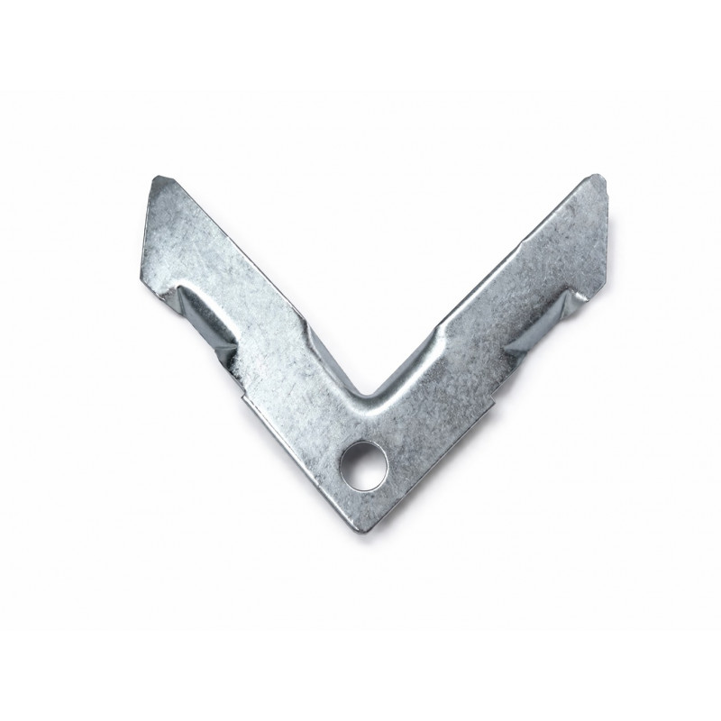 ANGOLARE BUGNATO IN ACCIAIO ZINCATO 20 MM
