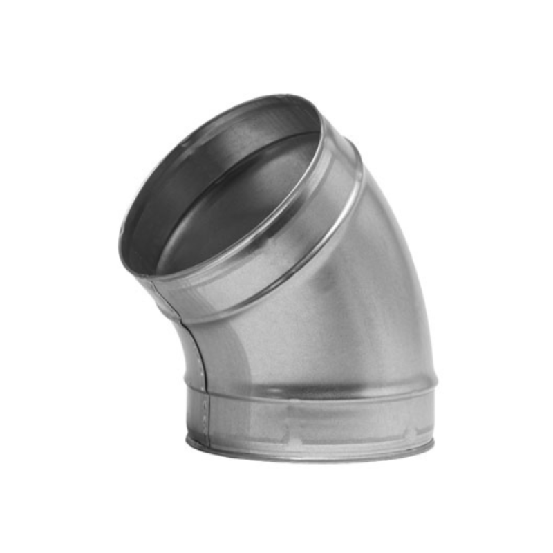 CURVA 45° IN LAMIERA ZINCATA D.125 MM