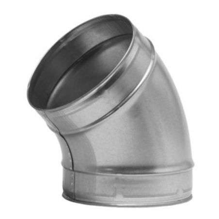 CURVA 45° IN LAMIERA ZINCATA D.200 MM