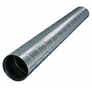 TUBO SPIRO IN ACCIAIO ZINCATO D.100 MM - 1.5 MT