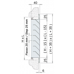 GRIGLIA DI RIPRESA 200X400 MM RAL 9016