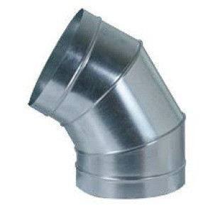 CURVA 45° IN LAMIERA ZINCATA D.315 MM