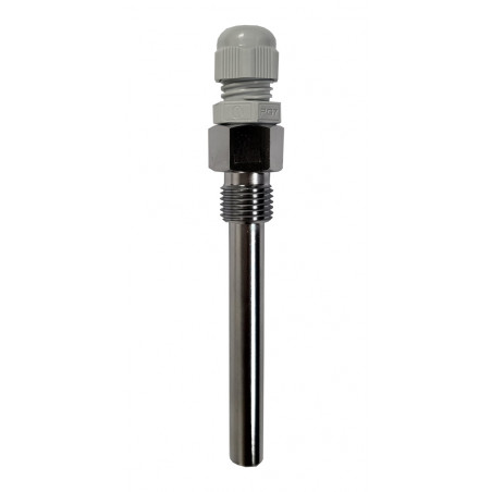 POZZETTO PER SONDA DI TEMPERATURA 8×60 MM CON ATTACCO 1/4" GAS