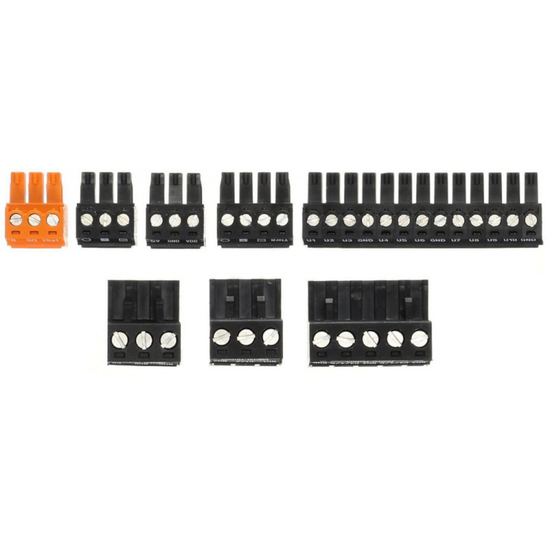 KIT CONNETTORI A VITE ESTRAIBILI PER C.PCO MINI BASIC DIN