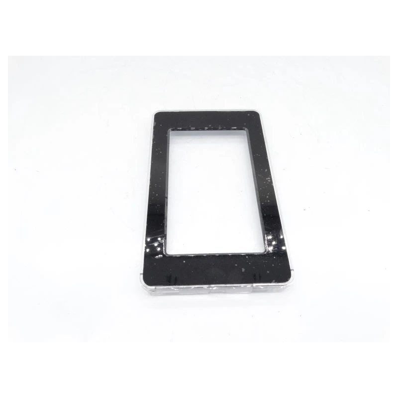 CORNICE NERA TRASPARENTE NEUTRA CON FORI T/H PER PGDX 4.3"