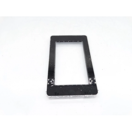 CORNICE NERA TRASPARENTE NEUTRA CON FORI T/H PER PGDX 4.3"