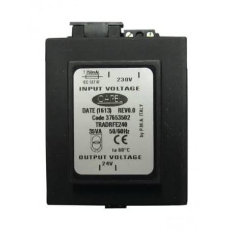 TRASFORMATORE 230/24 VAC 35 VA DA GUIDA DIN CON FUSIBILE